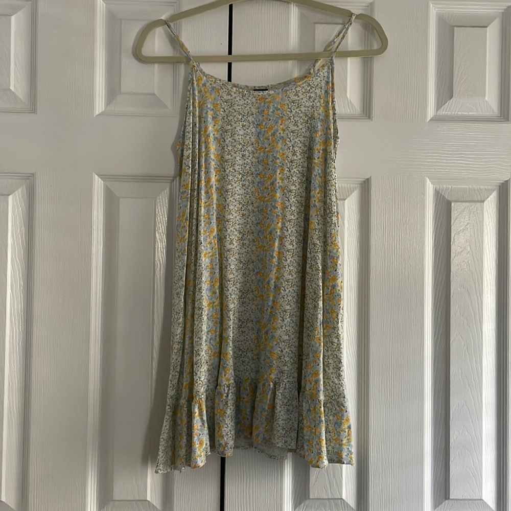 wild fable strapped dress with floral print size xs